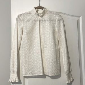 Excellent condition Sezane Lace Blouse